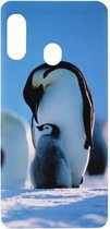 ADEL Kunststof Back Cover Hardcase Hoesje Geschikt voor Samsung Galaxy A20e - Pinguin