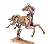 Beeld - metalen beeld - paard - 62 cm hoog - voor in huis