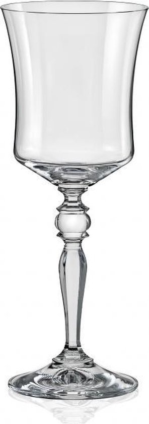 Romantische kristallen wijnglazen GRACE - set 6 stuks | bol.com