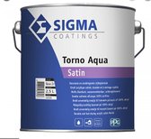 SIGMA TORNO SATIN-Sneldrogende, zeer duurzame, watergedragen zijdeglanzende lakverf. 5L -9001