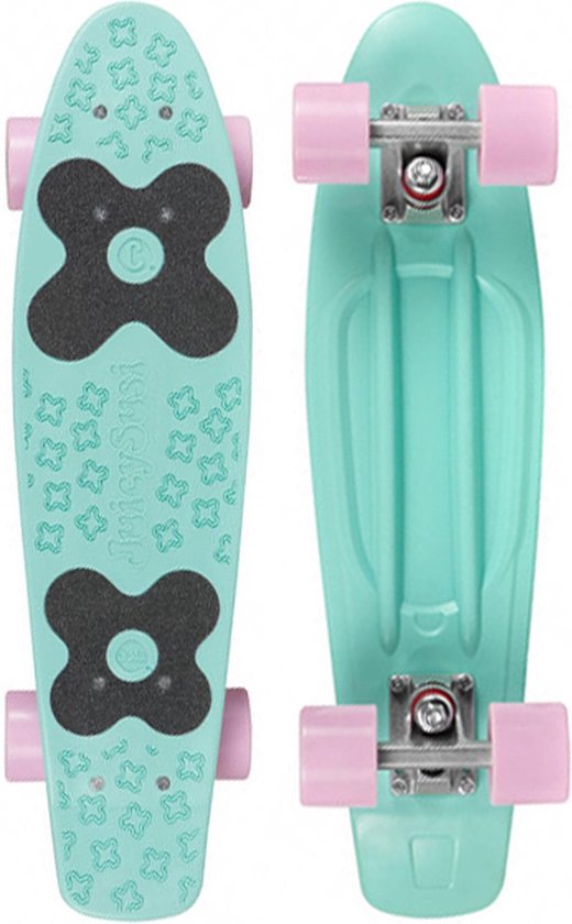 Choke Skateboard - mint groen/ roze