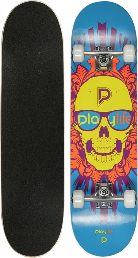 Playlife Skateboard - geel/oranje/blauw | bol.com