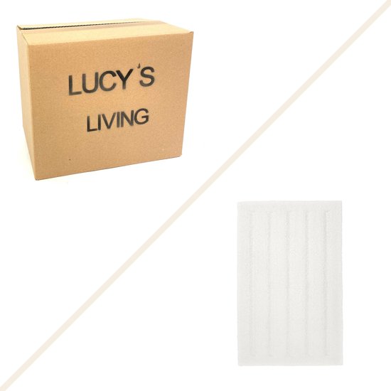 Tapis de Badmat de Luxe Lucy's Living TEMPO White Recyclé - 50 x 80 cm - blanc - coton - polyester - tapis de salle de bain - tapis de bain - textiles de salle de bain - living - accessoires - exclusivité