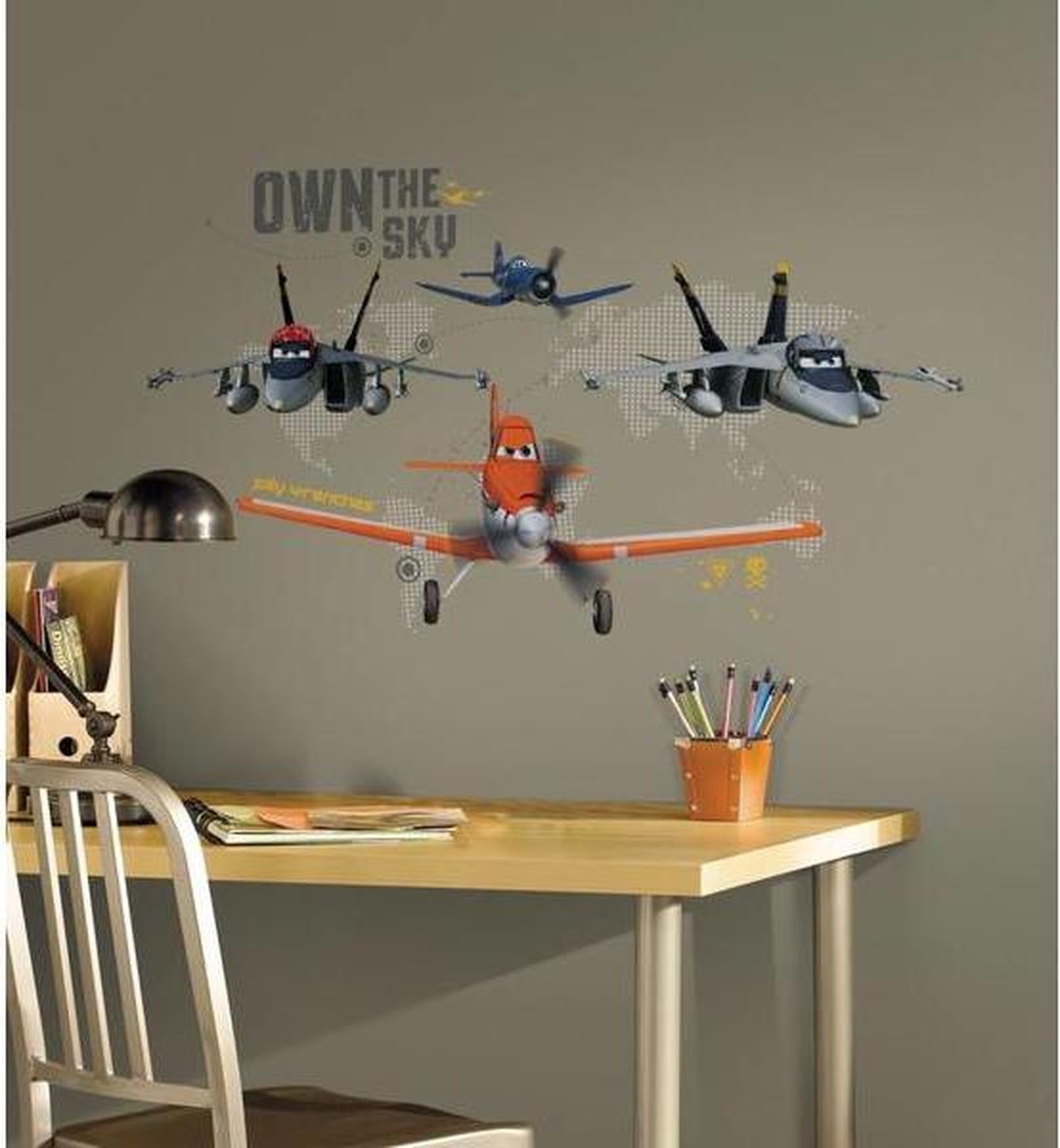 Muursticker Planes voor de kinderkamer - Muurdecoratie - Disney Planes