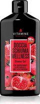 Vitamine - Wellness douchegel granaatappel en zwarte bes 400 ml - Vegan, natuurlijk en biologisch