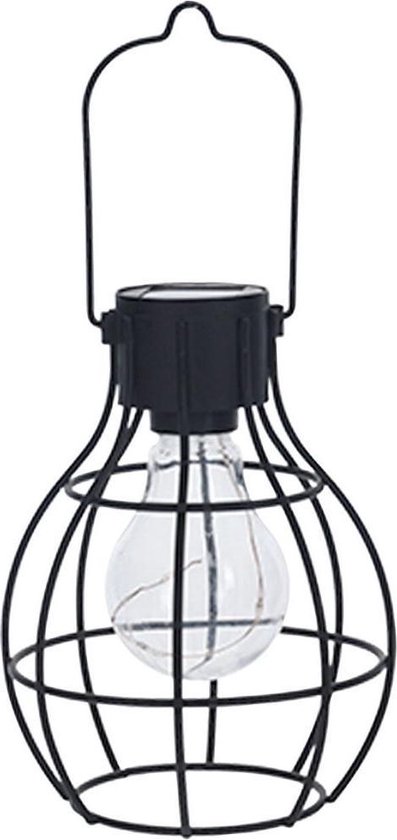 Orange85 Industriële Lamp Metalen Frame - Solar LED - Decoratie Verlichting -... | bol.com