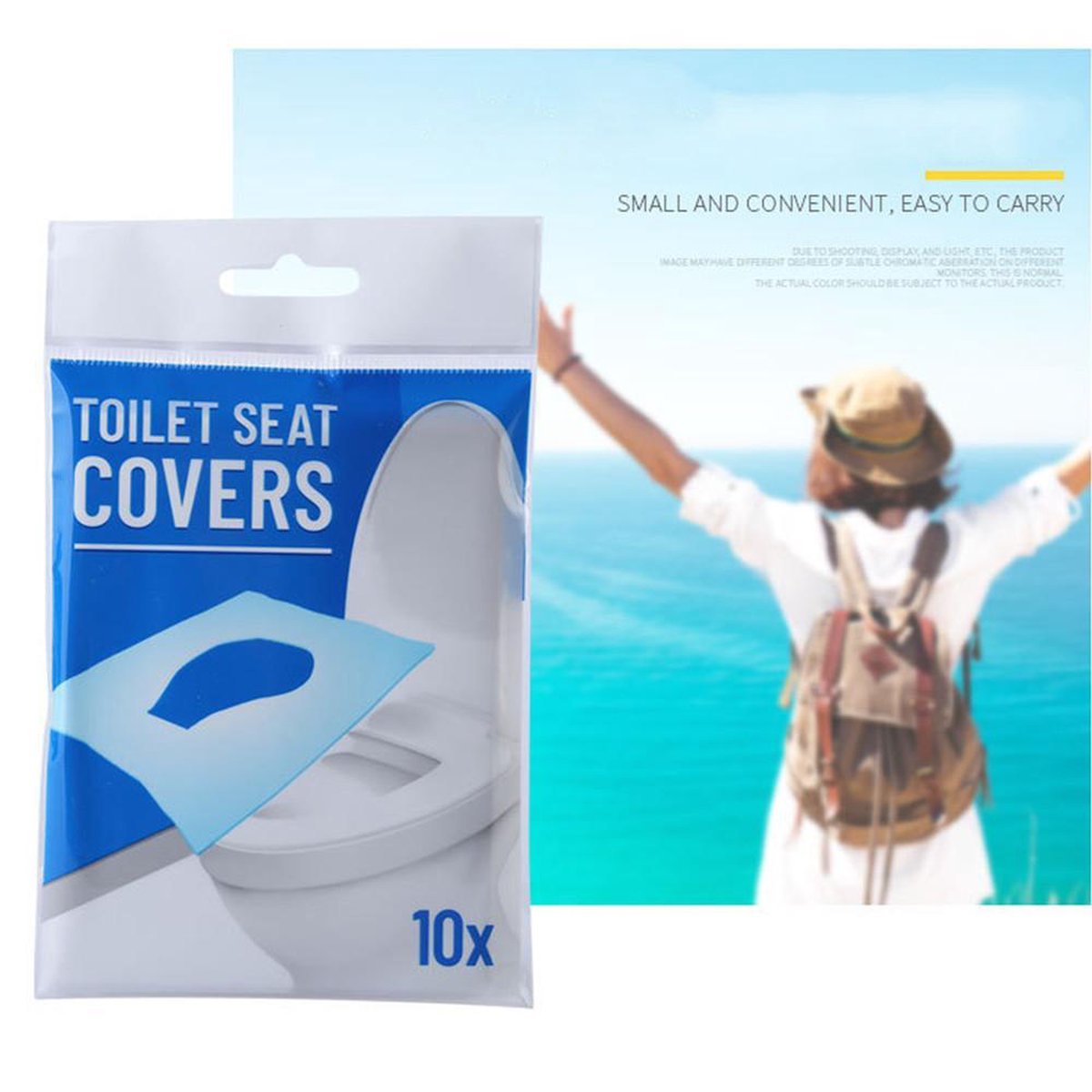 Hygienische Toilet bril covers papier Doekjes voor de WC bril 10 stuks