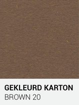 Gekleurd karton brown 20 30,5x30,5 cm  270 gr.