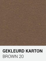 Carton de couleur marron 20 30,5x30,5 cm 270 gr.