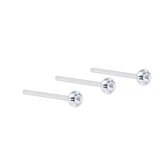 Joy|S - Zilveren neuspiercing set 3 stuks