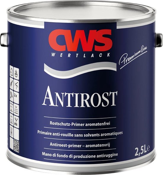 CWS Antirost 375ml Donkerrood/ rouge oxyde ral 3009 - Antiroest-primer-  aromatenvrij... | bol
