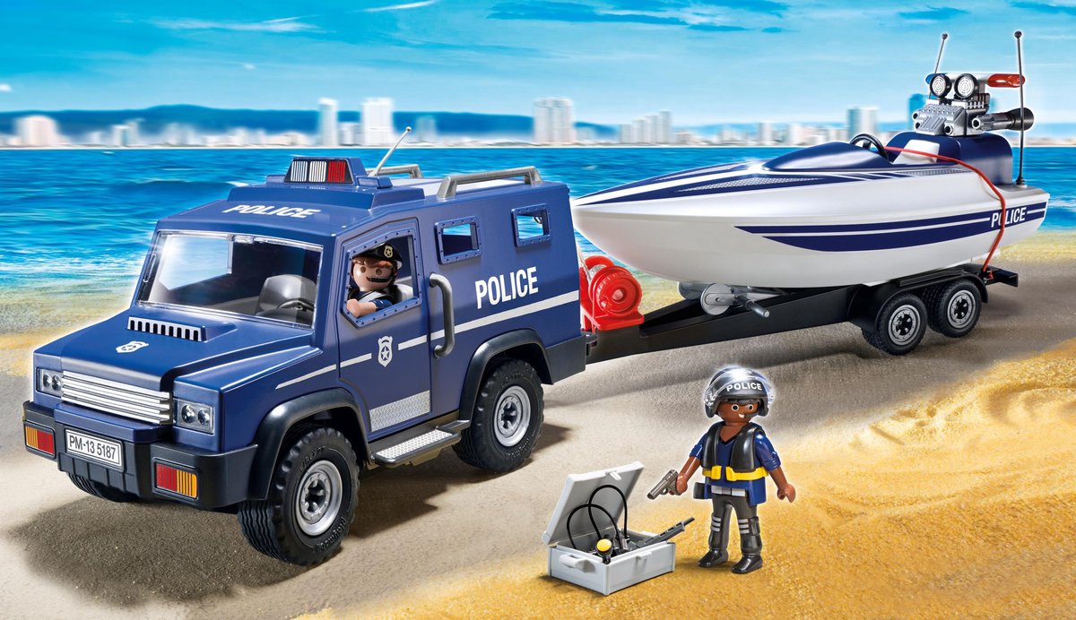 Playmobil Fourgon et vedette de police | bol.com