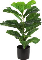 Non-branded Kunstplant Ficus Lyrata 35 X 30 X 70 Cm Groen