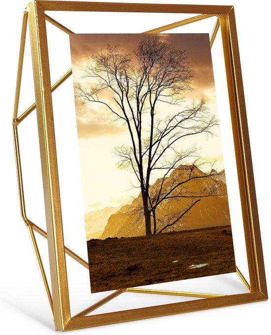 Gadgy Prisma Fotolijst Goud - metaal – voor horizontale en verticale foto's  - 10x15 /... | bol.com