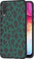 iMoshion Hoesje Geschikt voor Samsung Galaxy A30s / A50 Hoesje Siliconen - iMoshion Design hoesje - Zwart / Meerkleurig / Groen / Green Leopard