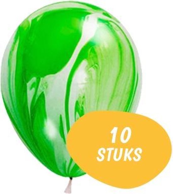Marmer Ballonnen - 10 Stuks - Groen