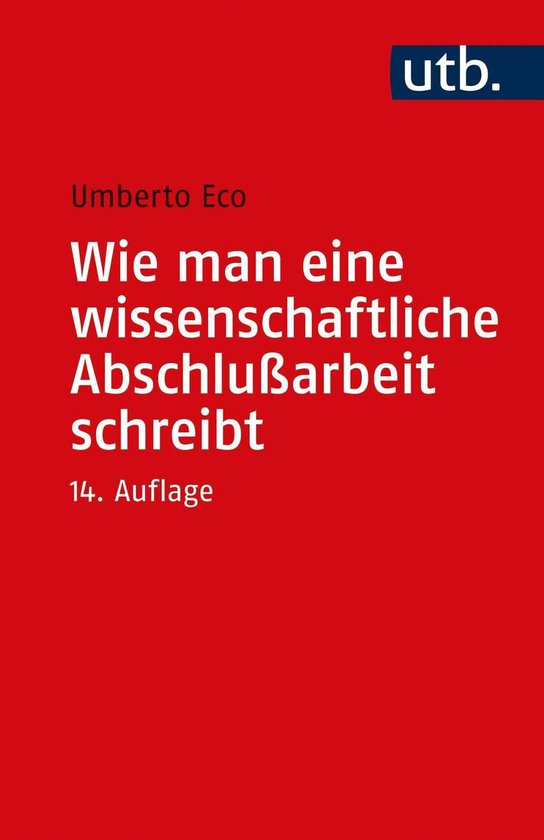 Wie man eine wissenschaftliche Abschlußarbeit schreibt - cover