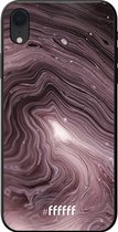iPhone Xr Hoesje TPU Case - Purple Marble #ffffff