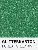 Glitterkarton 05 forest green A4 230 gr.