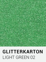 Glitterkarton 02 light green A4 230 gr.