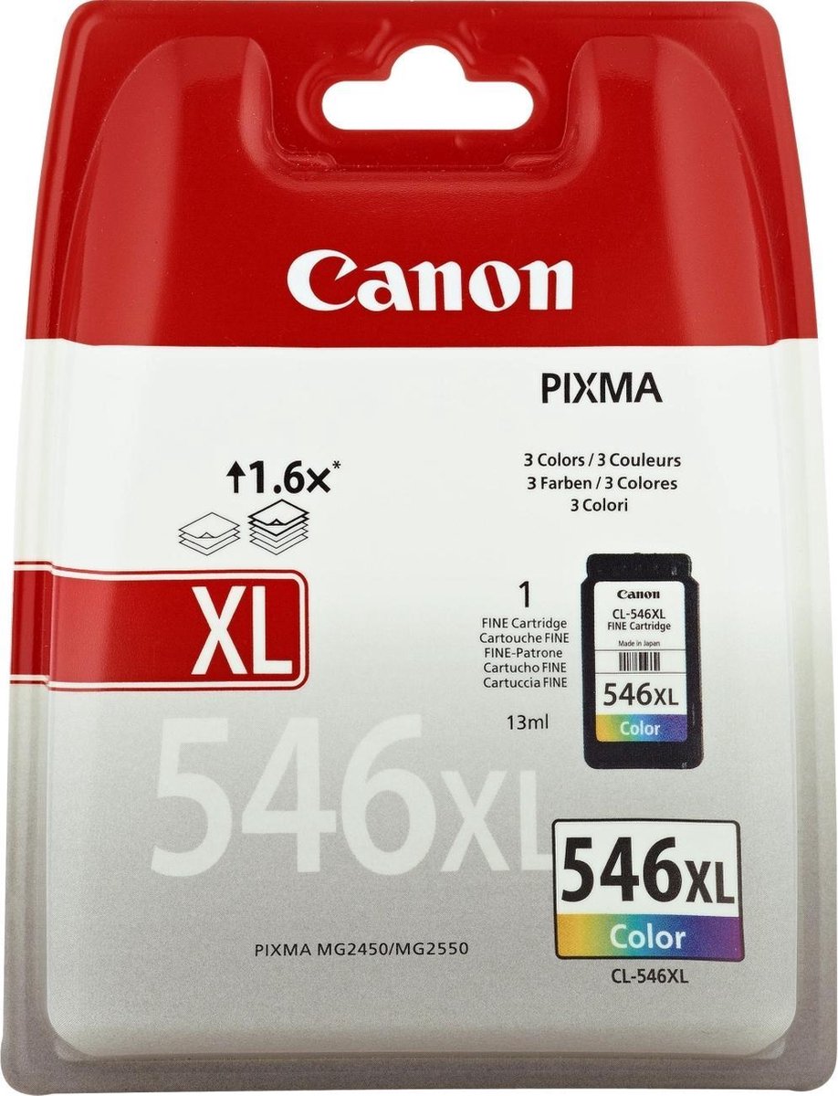 Canon CL-546BL XL - Inktcartridge / Cyaan / Geel / Magenta / Hoge Capaciteit
