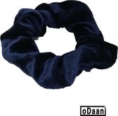 oDaani Scrunchie – Donker Blauw – Haarelastiek - Comfortabel – Makkelijk – Hoge kwaliteit