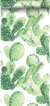HD vliesbehang waterverf aquarel geschilderde cactussen tropisch jungle groen - 138902 ESTAhome