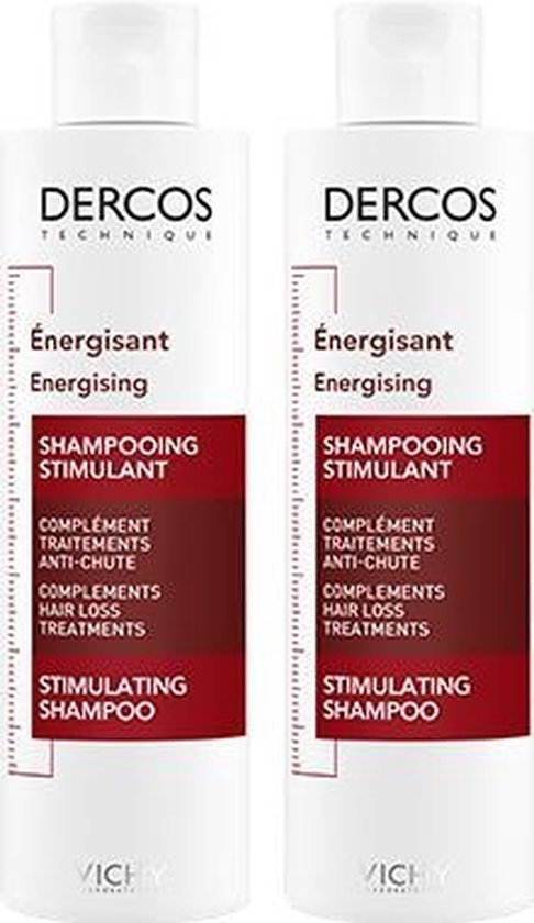 Vichy Dercos Energie Aminexil Shampoo - voor sterker en vitaler haar -  2x200ml | bol