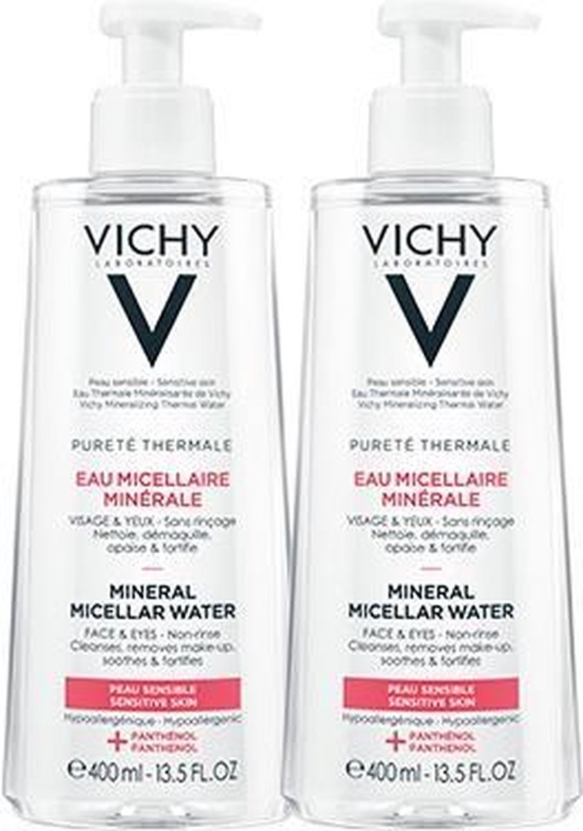 Vichy Pureté Thermale Micellair water - 2x400ml - Gevoelige huid