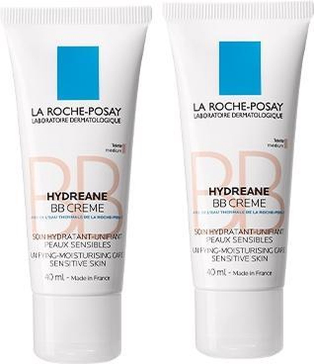 La Roche-Posay Hydreane BB Cream Medium - 2x40ml - Peau sensible | bol.com