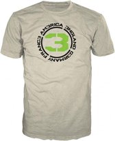 Call Of Duty T-shirt Zandkleurig Modern Warfare 3 Logo op borst Maat S