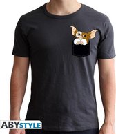 Gremlins - Tshirt - Pocket Gizmo - Man Ss Dark Grey - New Fi