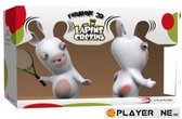 LAPINS CRETINS - Figurine 3D Lapin Tennis Double Pack ( 18 cm )