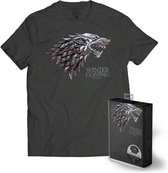 GAME OF THRONES - T-Shirt METTALIC SHIELD - Stark (XXL)