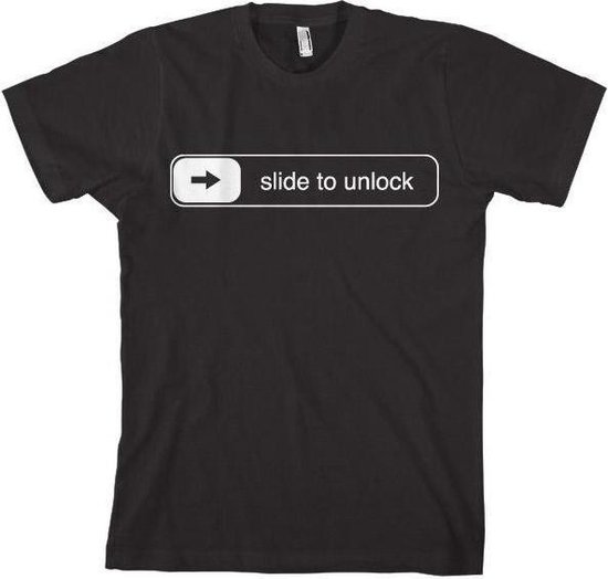GEEK - T-Shirt Slide to Unlock (XL)