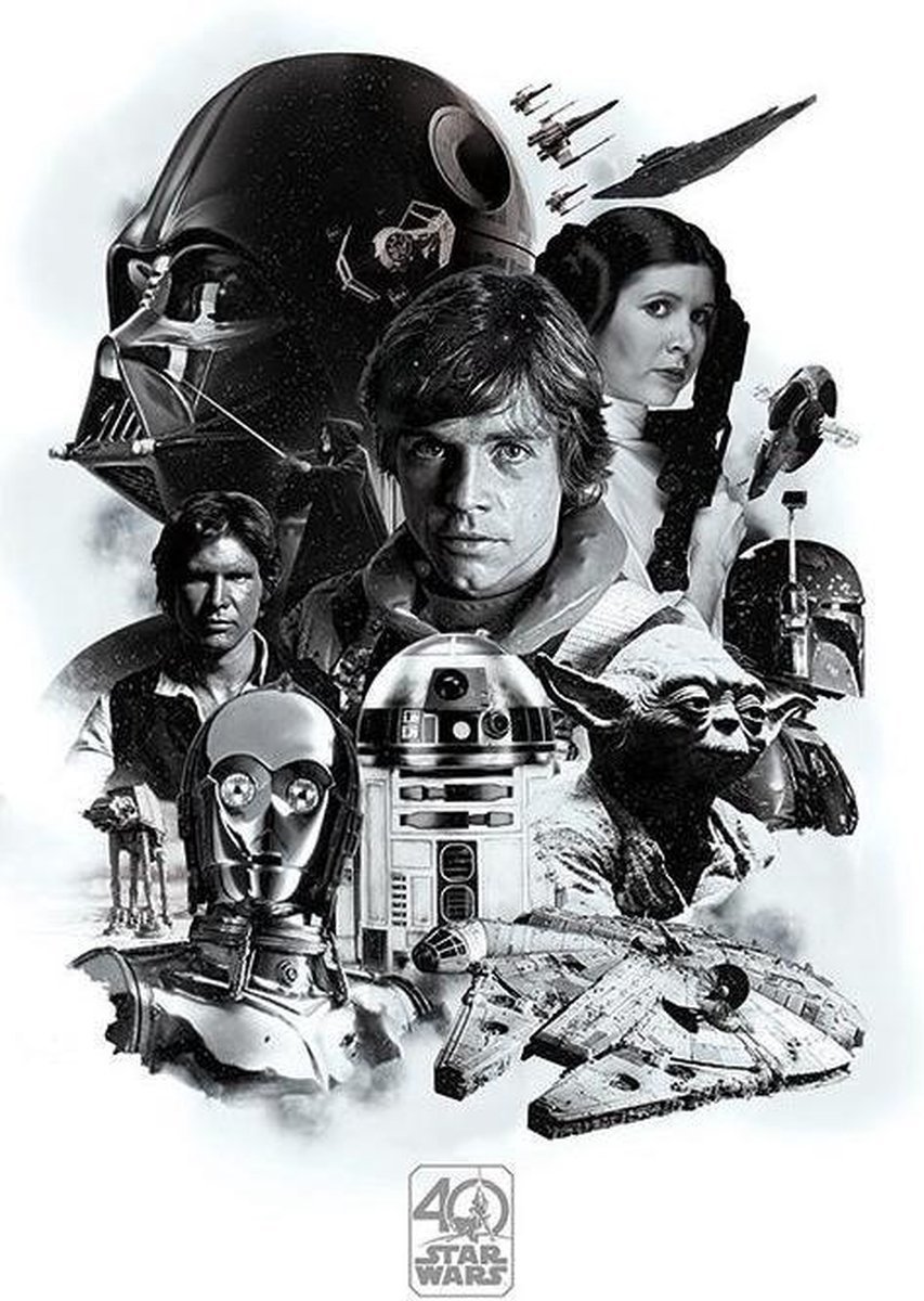 STAR WARS - Poster 61X91 - 40th Anniversary Montage