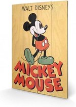 DISNEY - Impression sur bois 40X59 - Couleur Mickey Mouse