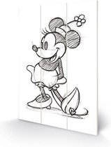 Disney Mickey Mouse & Friends - Minnie Mouse Houten Wandbord- 29,5 x 20 cm