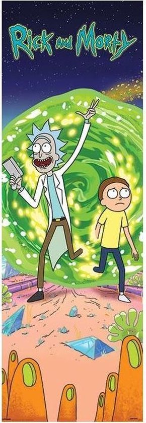 [Merchandise] Hole in the Wall Rick and Morty Deur Poster