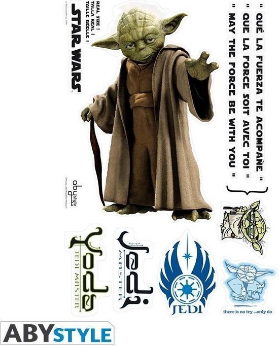Star Wars Stickers op schaal Yoda