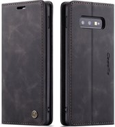 CaseMe - Samsung Galaxy S10e hoesje - Wallet Book Case - Magneetsluiting - Zwart
