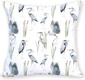 Moodadventures | Kussens | Kussenhoes Reigers | Decoratie | 45 x 45 cm.