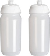 2 x Bouteille d'eau Tacx Shiva - 500 ml - Transparent - Bouteille à boire