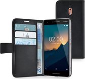 Azuri Nokia 2 (2018) hoesje - Walletcase - Zwart