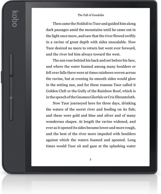 Forma e-reader - Waterdicht - Grote 8 inch scherm - Instelbaar warme kleur - 8GB - Wifi - Zwart