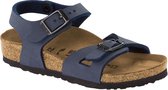 Birkenstock Rio Kids Sandalen Navy Narrow-fit |  Blauw | Imitatieleer | Maat 24