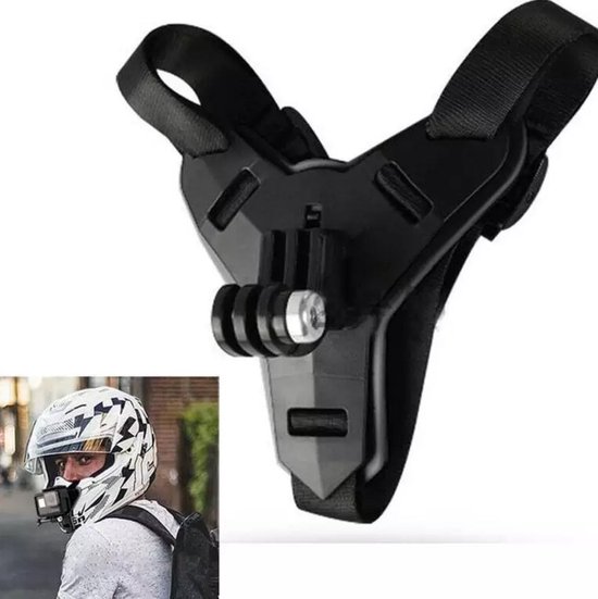 Helmet mount GoPro helm kin bevestiging voor actioncam, motorhelm | GoPro hero7, GoPro hero 8, GoPro hero 9, GoPro hero 10, GoPro hero 11 | GoPro mount | Helm Mount | Cadeau voor Mannen