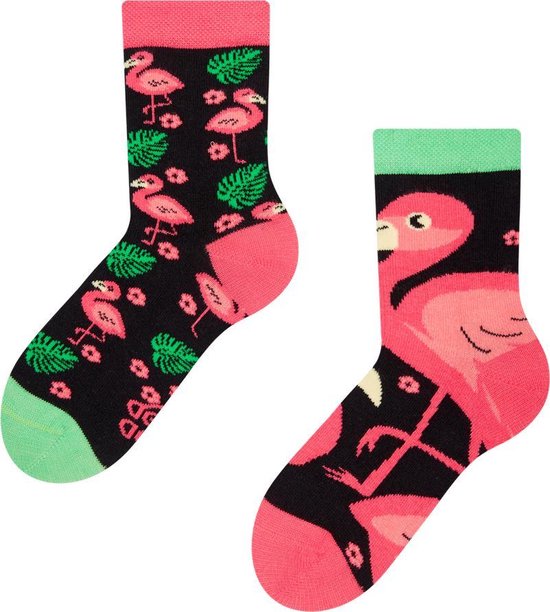 Dedoles Mismatched Kinderen Sokken - Flamingos - Maat 23-26