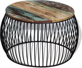 Salontafel Massief Hout- koffietafel (Incl LW3D Klok) l - coffee table woonkamertafel