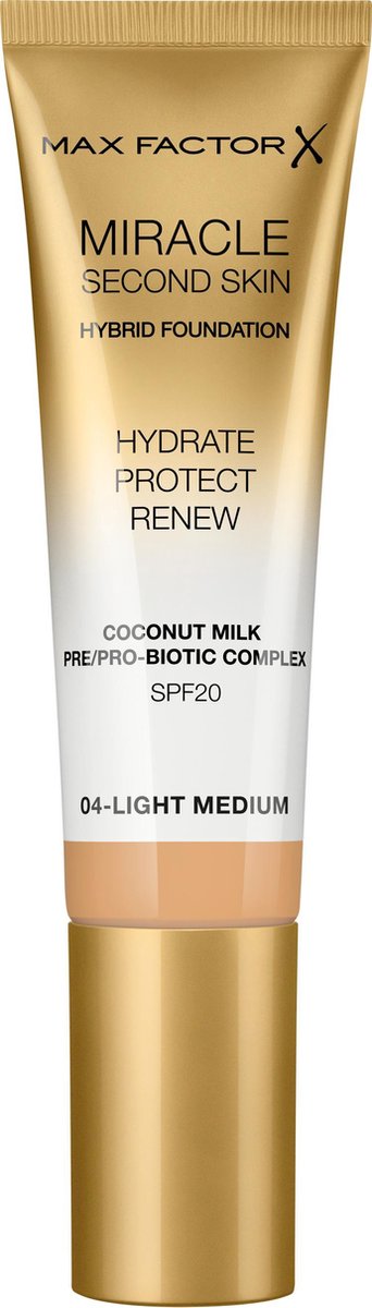 Max Factor Miracle Second Skin Foundation - 04 Light Medium